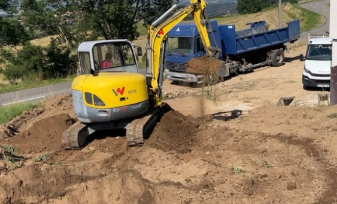 Travaux de terrassement, Montbrison, Cheminal Paysage