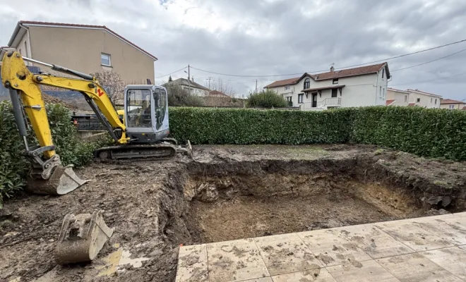 Travaux de terrassement, Montbrison, Cheminal Paysage