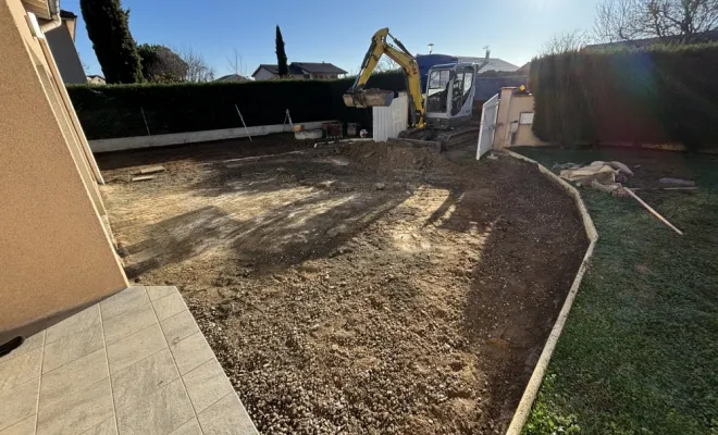 Travaux de terrassement, Montbrison, Cheminal Paysage