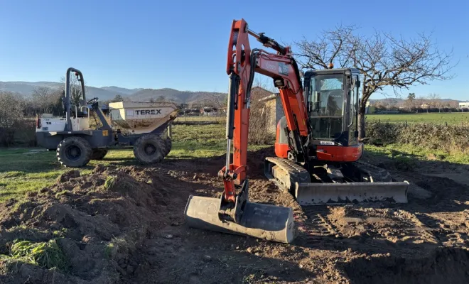 Travaux de terrassement, Montbrison, Cheminal Paysage